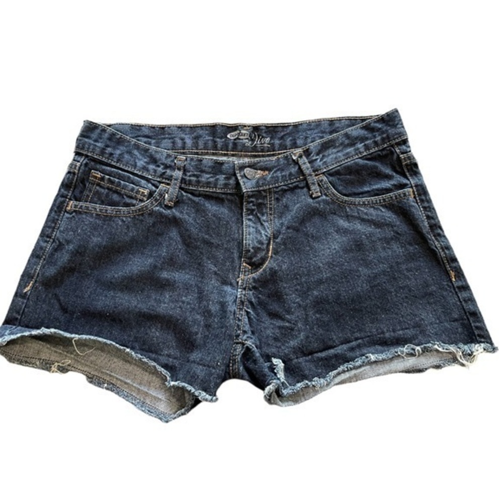 OLD NAVY DIVA DENIM BLUE JEAN SHORTS SIZE 6R EUC #6357